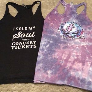 2 Concert Muscle Tees